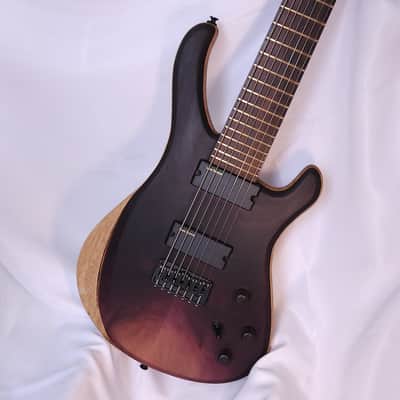 LAB Guitars Custom 7 String 2024 - Black Cherry Fade image 1