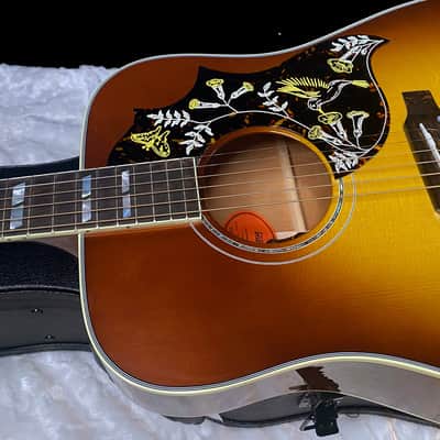 NEW! Gibson Custom Shop Hummingbird Koa/Carpathian Spruce Acoustic-Electric Guitar - Honeyburst - 4.65 lbs - Authorized Dealer! G06299 image 7