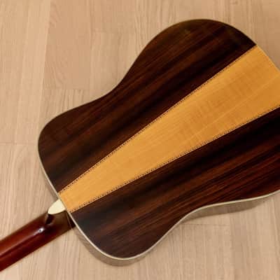 1970s Morris W-50 Vintage Dreadnought Acoustic Guitar, Spruce & Rosewood w/ Case, Japan image 14