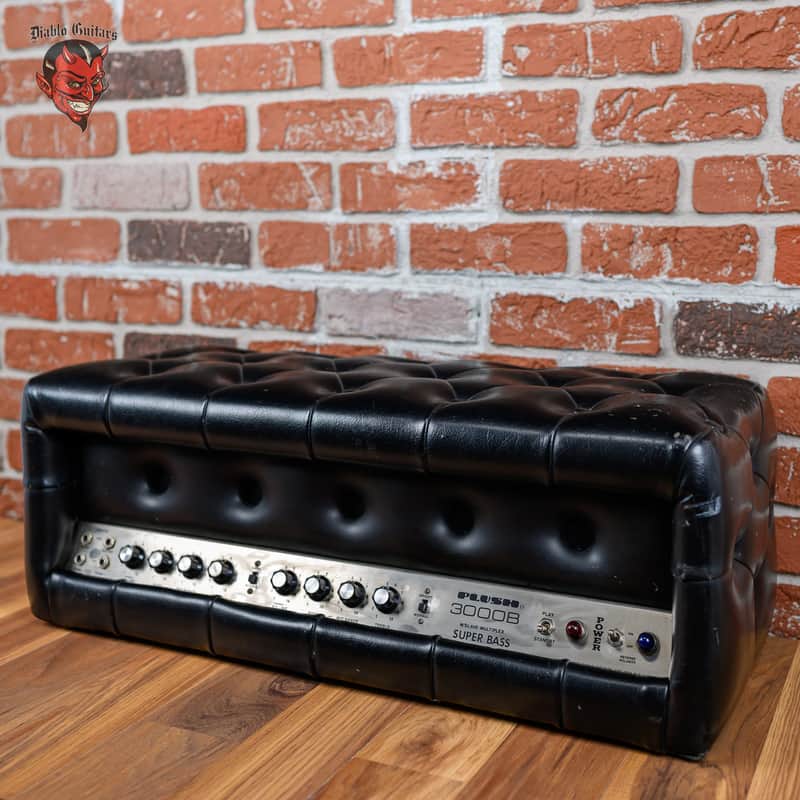 Plush 3000B Guitar / Bass Head 1970's Black image 1