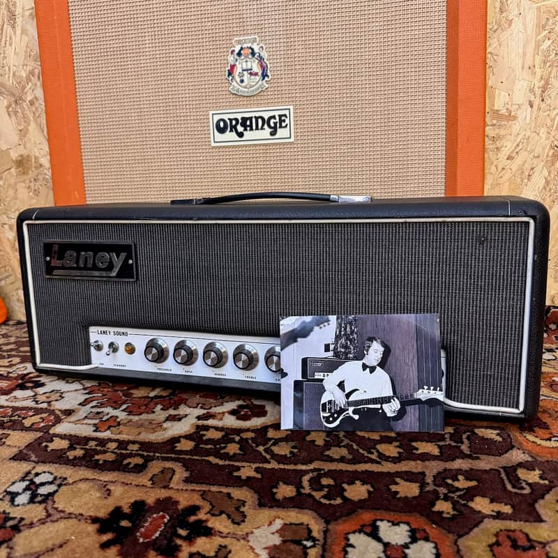 Vintage 1969 Laney Sound Pre Supergroup 60w Valve Guitar Amplifier Head *1960s* - Very Good