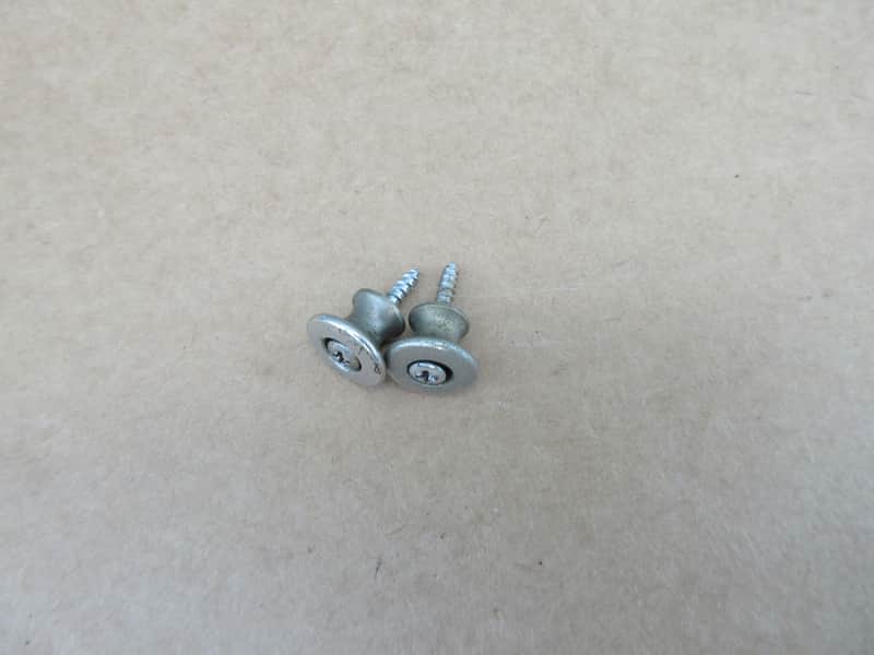 1960s Silvertone 1418 Guitar Strap Buttons With Screws image 1