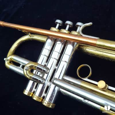 1963 BIG BELL C.G. Conn 6B Victor coprion leadpipe trumpet case mouthpiece gamonbrass image 7