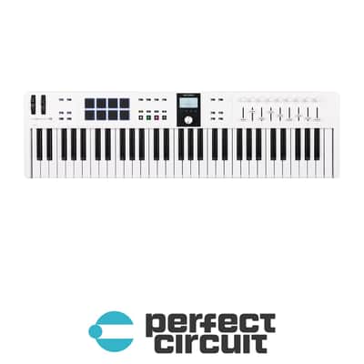 Arturia KeyLab Essential 61 Mk3 MIDI Keyboard Controller (White)