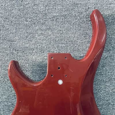 Red 4 String Bass Body image 4