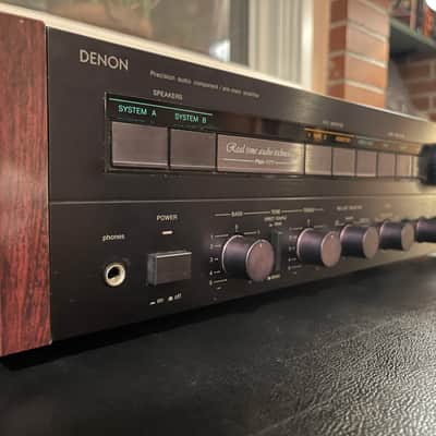 Denon PMA-777 Integrated Amplifier (1982) - Black/Rosewood image 1