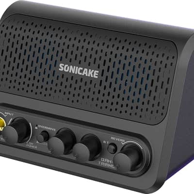 Sonicake 10W Mini Guitar Amplifier, Portable Guitar Combo Amp, Lightweight All-in-one BT Speaker with Aux in Jack for Bedroom Practice, Multi Effects - Clean/Overdrive/Reverb - Triangle QAM-10(Shipping from local US,UK,EU warehouse) image 2