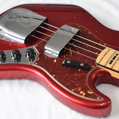Fender Jazz Bass 68 JRNY Aged Candy Apple Red image 10