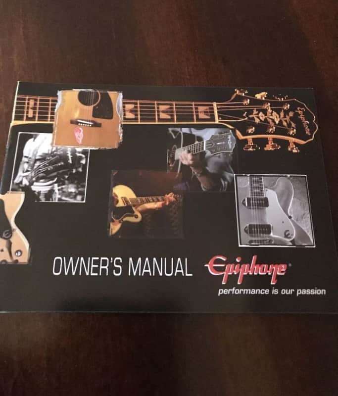Epiphone  Owners Manual image 1