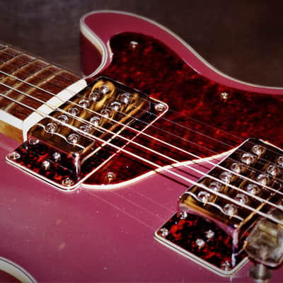 Mosrite Bluesbender 500 1972 Burgundy Mist Metallic. Rejuvenated. Rare. One of a kind. TV Jones pup image 10