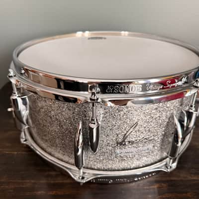 Sonor Vintage Series 13x6 Snare Drum - Silver Glitter image 2