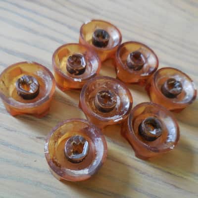 Set of 8 1950's Knobs Matched Space Age Knobs for Amp Project image 2