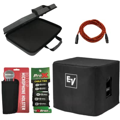 Electro Voice EKX-15S-CVR Padded Speaker Covers + Storage Case + Cable image 17