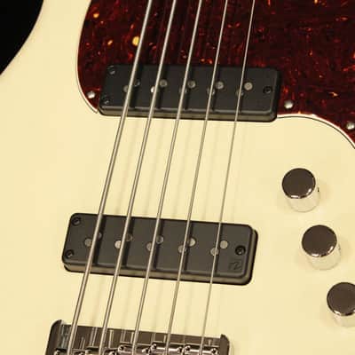 Miura Guitars U.S.A. MB-2 5st w/ Nordstrand Big Single Pickups (Alder / Olympic White-MH) image 3