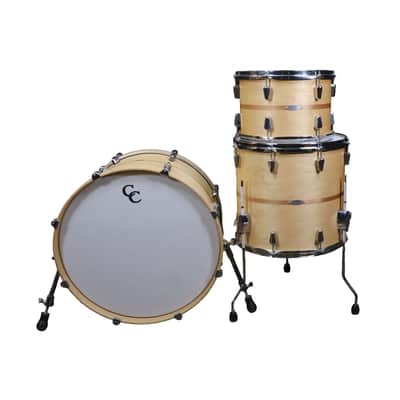 Used C&C Drum Co. 6+6 Big Beat 3-Piece Shell Pack - Natural Maple image 2