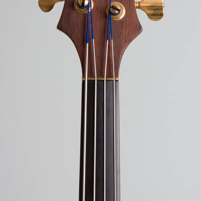Tobias  Hand Made Prototype Solid Body Electric Bass Guitar (1977), black gig bag case. image 5