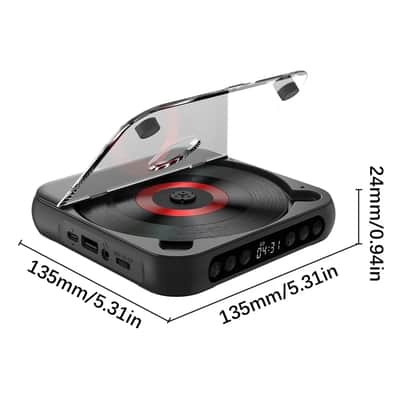 Portable CD Player with A–B Repeat & Bluetooth | Music Practice Player with Timer, USB & TF Card image 5