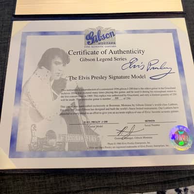 2004 Gibson Elvis Presley SJ-200 (1956 Reissue) Acoustic Guitar w/COA & OHSC image 14