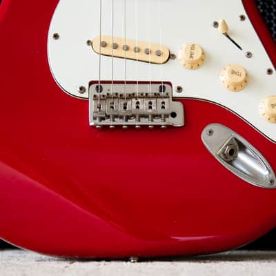 HURRICANE BY MORRIS STELLA SUPER STRAT COPY JAPAN 1980'S - RED