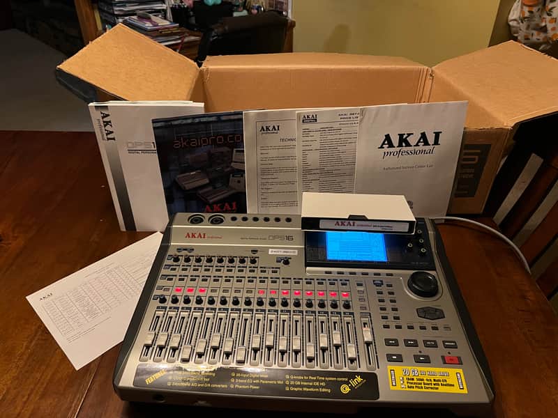 Akai DPS16 Recording Studio - Mint Vintage 24Bit-96KHZ Home Recording Unit. Comes with all the 90s promotionals. VHS, Multiple OEM Manuals, etc. (See Pics) image 1