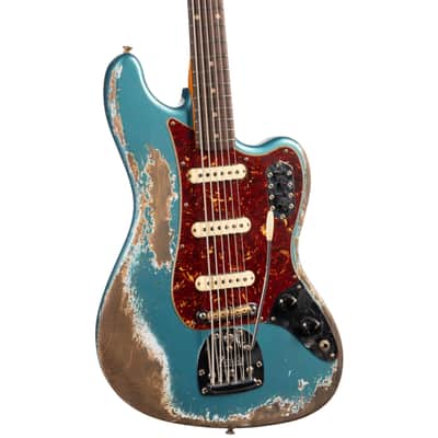 Fender Custom Shop 1962 Bass VI Super Heavy Relic Super Faded Ocean Turquoise (386) image 1