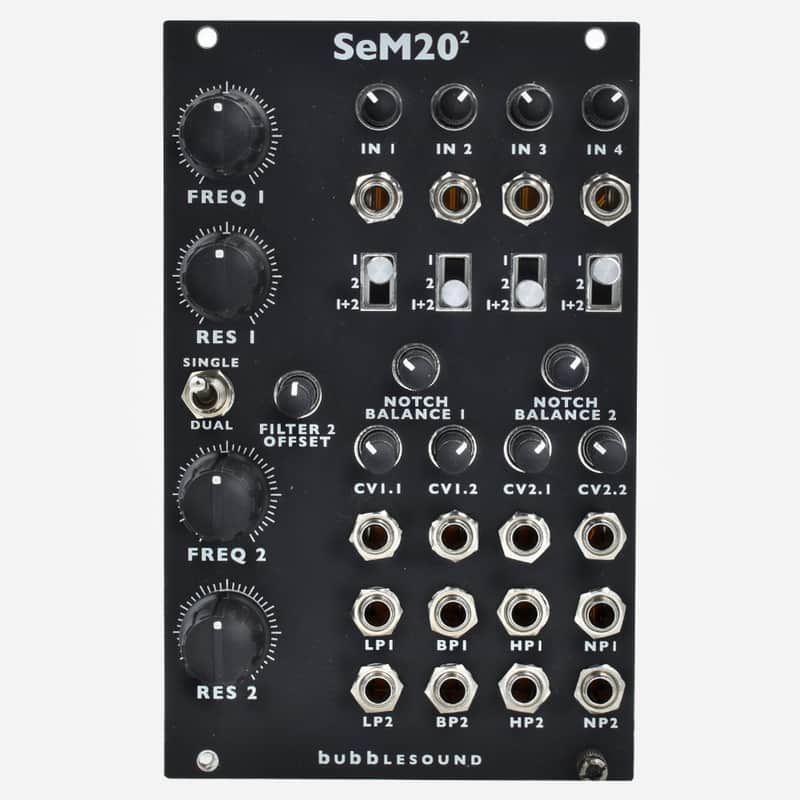 Bubblesound SEM20 MKII Dual Eurorack Multimode SEM Filter Module image 1