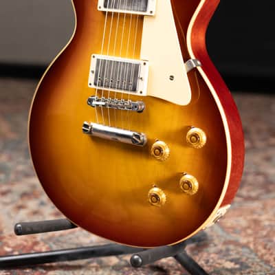 Gibson Custom Shop Les Paul 1958 Historic Collection 70th Anniversary Electric Guitar - Iced Tea Burst with Hardshell Case - Used image 4