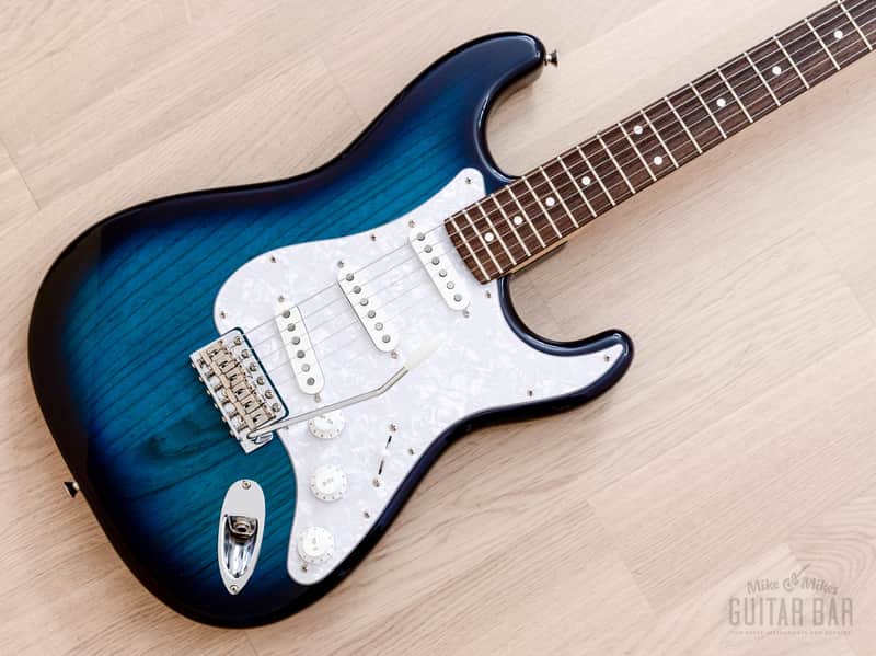 2014 Tokai Goldstar Sound AST-118 S-Style Electric Guitar Ash Body Blue Burst, Japan image 1