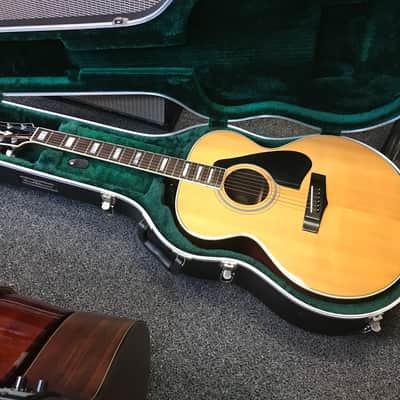 Yamaha CJ-838S vintage jumbo acoustic guitar made in Taiwan 1979-1981 in excellent condition with road runner hard case image 3