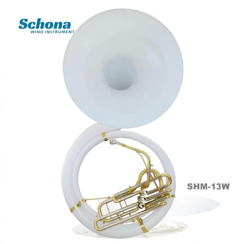 SCHONA SHM-13W - Three-button Glass Fiber Reinforced Plastic Brasswind Sousaphone in Bb image 1