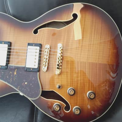 Ibanez AS93FML-VLS Artcore Expressionist Left-Handed 2018 - Present - Violin Sunburst image 3