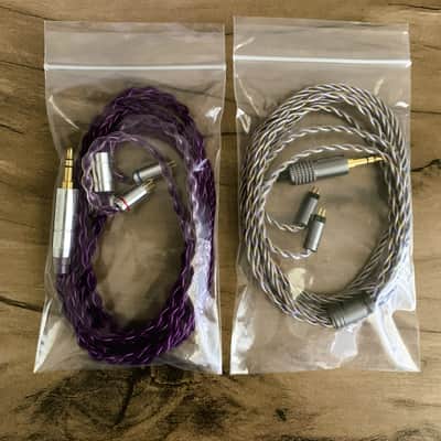 IEM Cable Bundle - Tripowin Zoe & NiceHCK PurpleSE - 0.78mm SE 1.2m - Mint Condition image 2