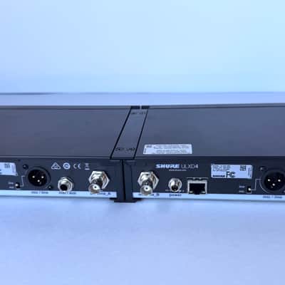 Shure ULX-D Wireless System Bundle: Shure ULXD4Q Quad Receiver (ULXD4Q G50) + 2 Shure ULXD4Q Single Receivers + 6 Shure ULXD2 G50 Mics + Chargers + Shure Wideband Panel Antenna (UA864US) image 10