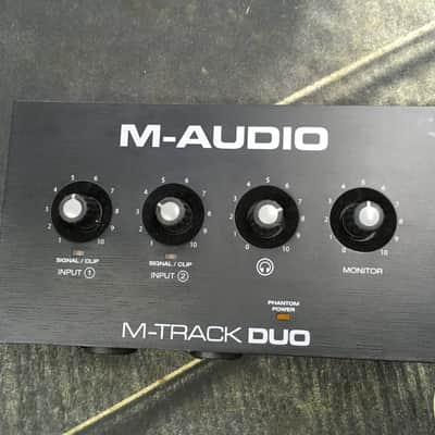 M-Audio M-Track Duo USB Audio Interface 2021 - Black image 1