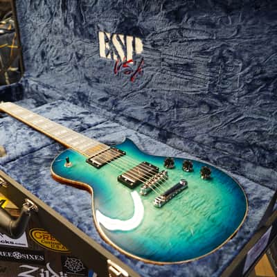 ESP USA Eclipse Aqua Marine Sunburst 6-String Electric Guitar w/ Hard Case (2025) image 14