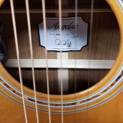 PRS SE A40E Angelus with Fishman Sonitone Pickup Natural image 5