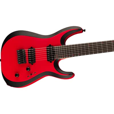 Jackson Pro Plus Dinky MDK HT7 Red with Black Bevels - Electric Guitar image 6