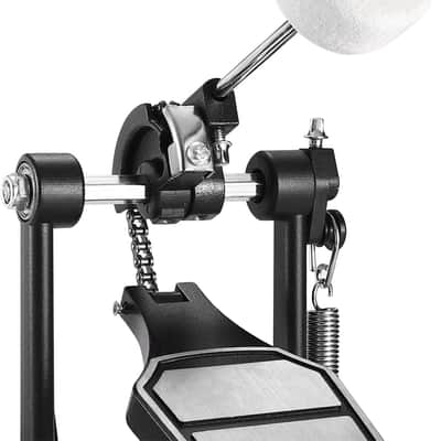 Alloy Bass Drum Pedal, Single Bass Drum Pedal Come with Classic Felt Beater Stick & Drum Key for Drum Set Instrument, Single-Chain Bass Drum Pedal for Beginner & Pro Drummers image 2