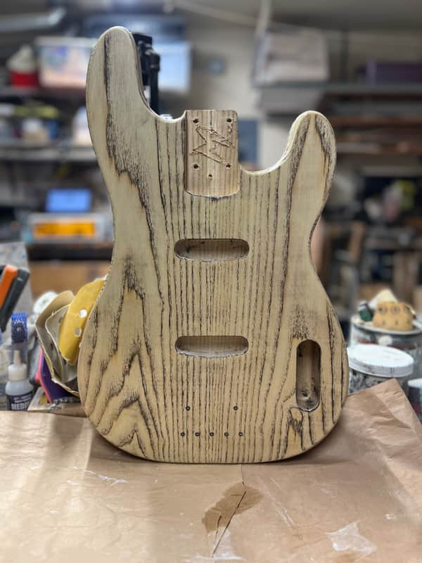 Madlad Instruments Grain Stained "Double Single" Precision Bass Semi-Gloss Finished Body (made with pride in north Texas) image 1