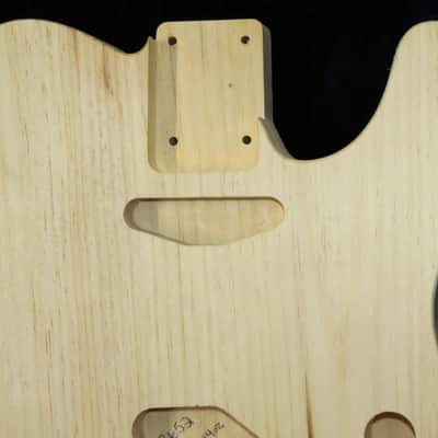 1 Piece Aged Pine Telecaster Tele Body Standard 3lbs 14oz #3652 USA IMPORT CHARGES INCLUDED image 4