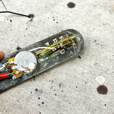 Used Unbranded Aftermarket Telecaster Control Plate and Wiring Harness CTS Pots image 7