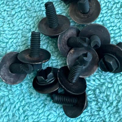Rogers Lot of 12 Vintage Tom Drum Mounting Screws for Beavertail Lugs 70s - Metal image 6