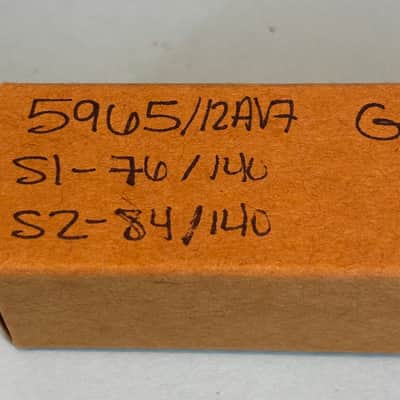 1965 General Electric 5965 12AV7 Vintage GE Gray Plate Side Getter Tube! T514 image 6