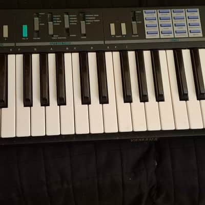 Buy used Yamaha PSR-12 (also known as the Portatone) was released in 1987 and is a classic example of late-80s home synthesizers. It features 49 full-sized keys, 32 preset sounds, and 16 built-in rhythm styles. Yamaha PSR-12 keyboard was released in 1987. - N/A