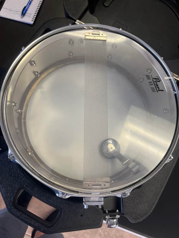 Pearl SS Steel Shell 2000’s - Silver striped steel image 1