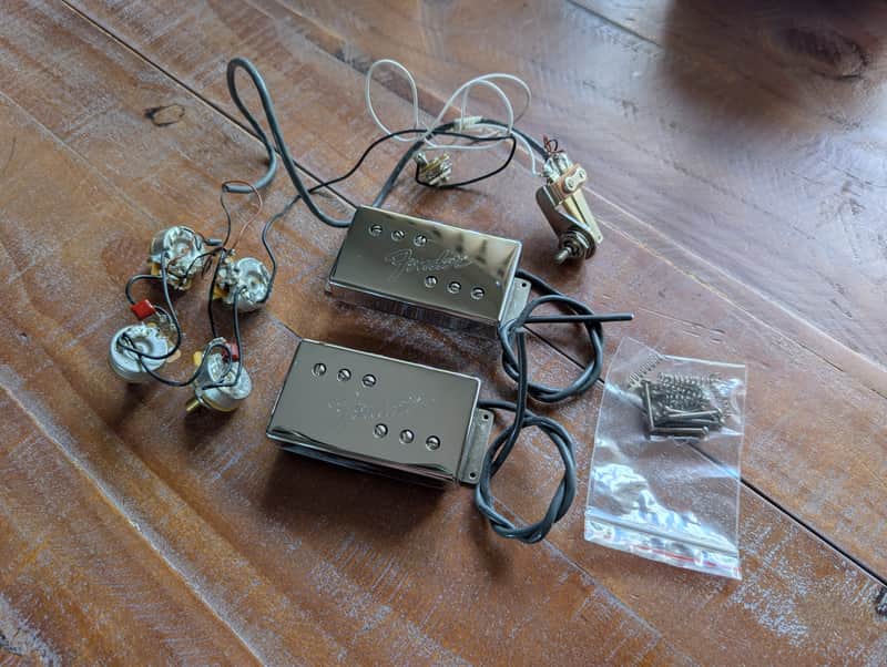 Fender Deluxe Telecaster Reissue Pickup Set With Control Harness Nickel EXCELLENT image 1