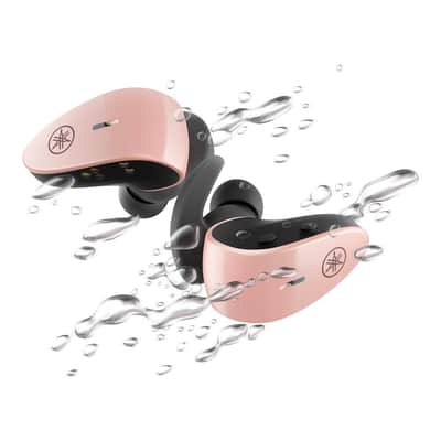 Yamaha TW-ES5A True Wireless Sports Earbuds, Pink image 4