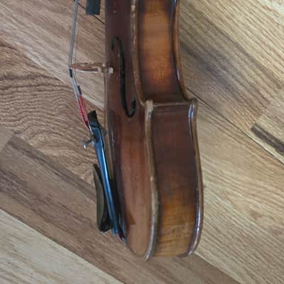 Vintage 1920's John Juzek 1/4 size violin with bow image 17