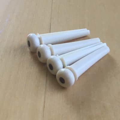 4 Martin Vintage NOS Relic Acoustic Tenor Guitar Bridge Pins Set of 4 Four Tortoise Inlay image 1