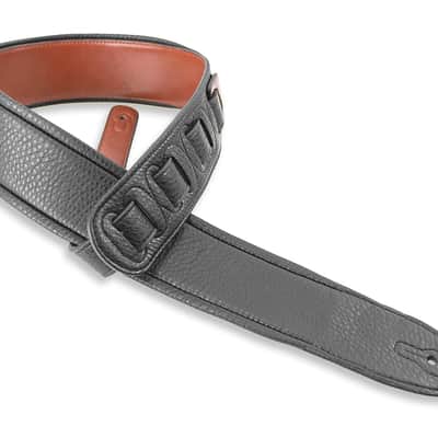 Walker and Williams G-28 Chestnut Brown Guitar Strap with Padded Glove Leather Back image 4